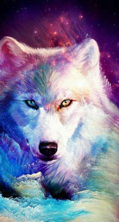 Browse millions of popular beautiful wallpapers and ringtones on zedge and personalize your phone to suit you. Mystical Wolf | Wolves in 2019 | Wolf wallpaper, Galaxy painting, Galaxy wolf