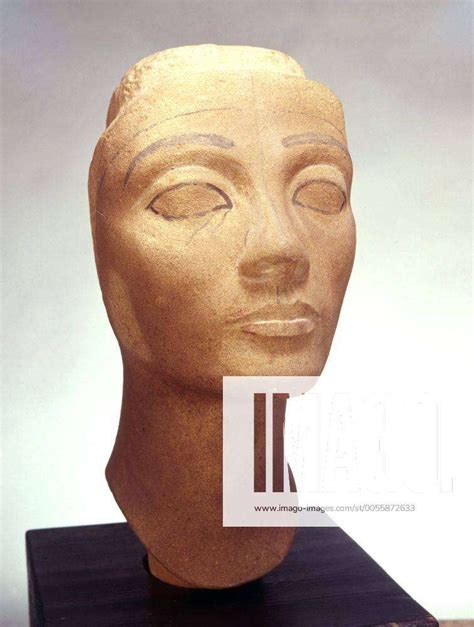 The Head Of Queen Nefertiti Of The 18th Egyptian Dynasty Unfinished Quartzite From Tel El Amarna E