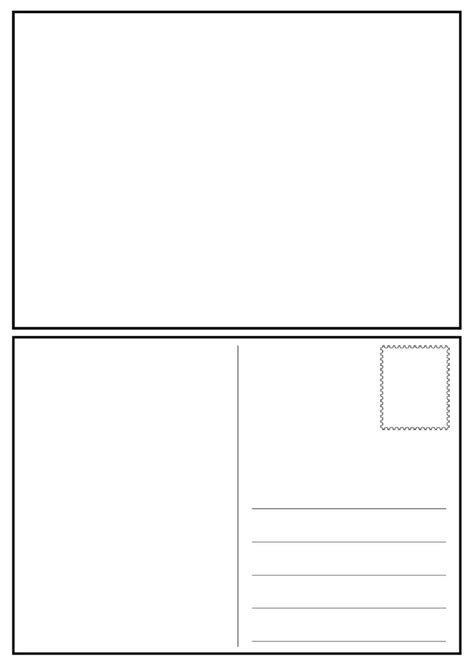 Postcard Front And Back Template