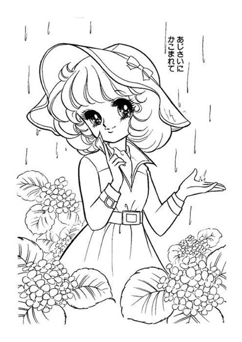 Pin By Gralyne Watkins On Colorpages Shojo Anime Coloring Books Cute