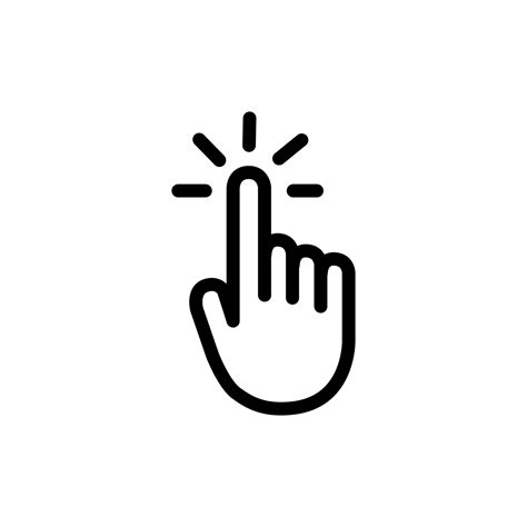 Finger Click Icon Vector Art Icons And Graphics For Free Download