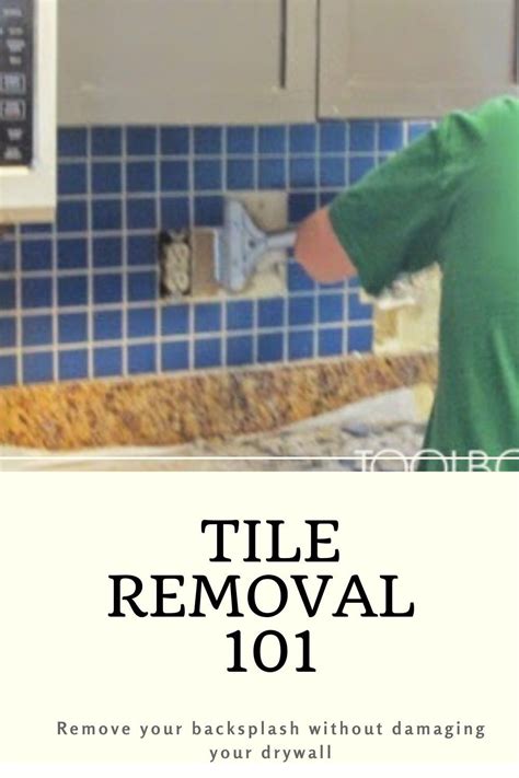 Put the claw of the pry bar under the rim of the counter, and press down on the free end until the countertop begins to lift up. Tile Removal 101: Remove the Tile Backsplash Without ...