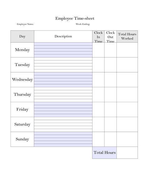Time Management Weekly Schedule Template Bobbies Wish List Weekl