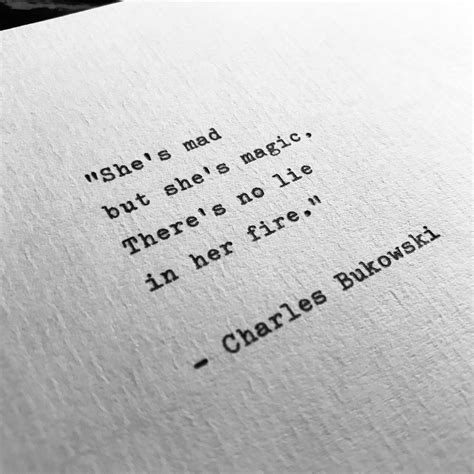 Charles Bukowski Hand Typed Quote Vintage Typewriter Etsy Uk