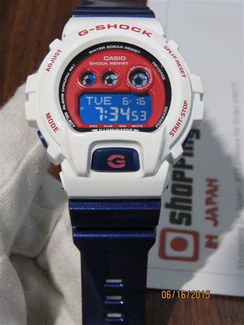 Featuring a stealth, matte black finish to the band and case including the watch buttons that are ion plated to a black finish. Live Photos G-Shock Captain America "RED WHITE BLUE ...