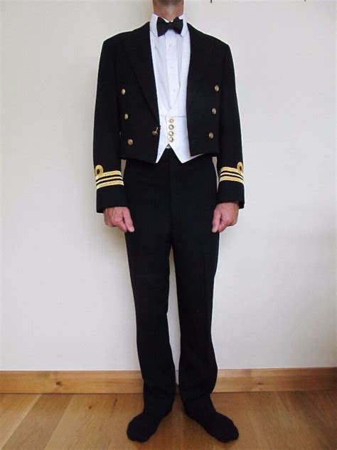 Royal Navy Officers Mess Dress Uniform Mens Jacket And Trousers In