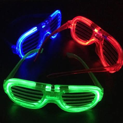 led glasses flash luminous blind eyewear light eye mask colorful glowing glasses wedding
