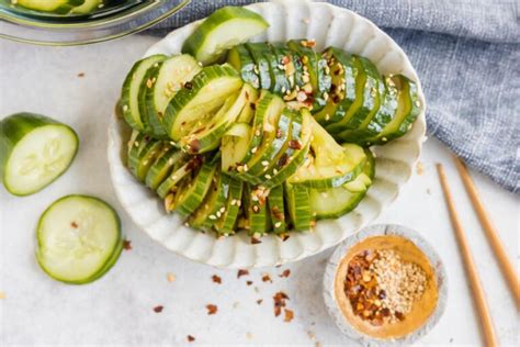 crunchy asian cucumber salad tiktok trend