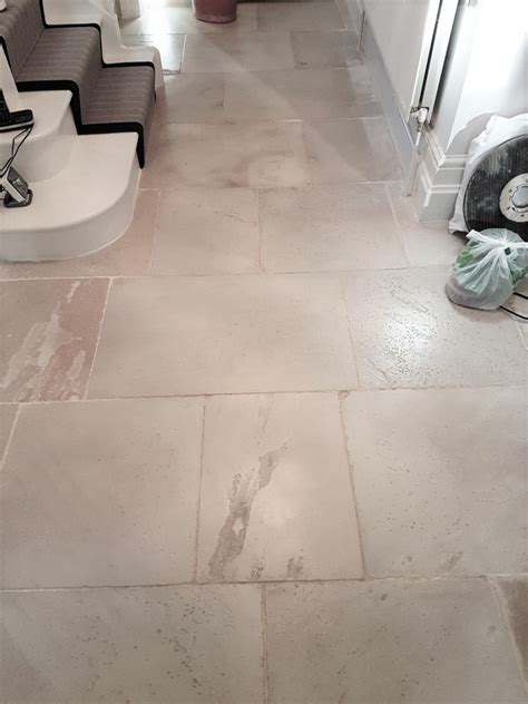 Cleaning Unique London White Limestone Flooring In Leyburn Tile
