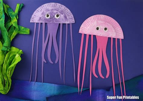 Adorable Paper Plate Jellyfish Craft From The Paper Plate Ocean Animal