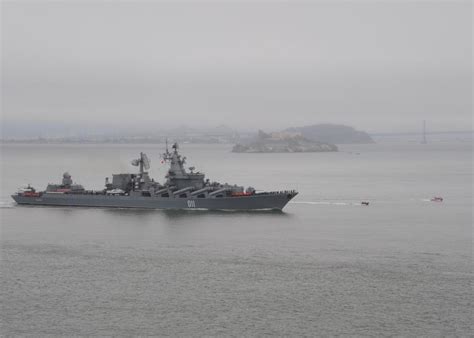 San Francisco Russian Federation Navy Missile Cruiser Varyag Transits