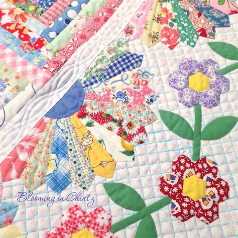 Log cabin flower quilt pattern. Grandmother's Cabin | Feedsack quilt, Quilt patterns ...