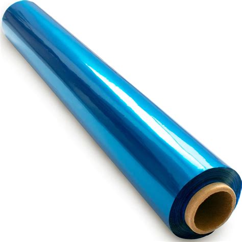 200 Ft Blue Cellophane Wrap Roll 16 In X 200 Ft Colored