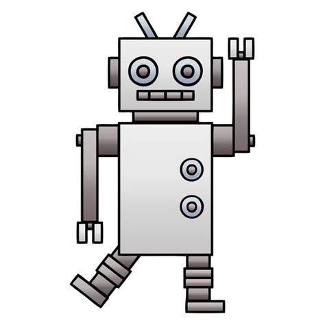 Cute Cartoon Dancing Robot Stock Vector Image By ©lineartestpilot