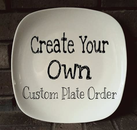 Custom Personalized Ceramic Plate Custom By Stormdancerdesigns