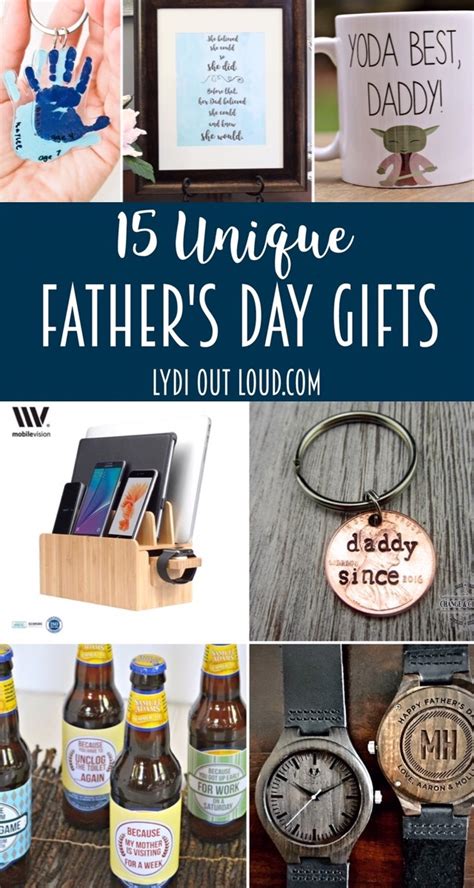Make your gift giving count, this list of gift ideas below has something for every getting a personalized gift is a good start, but the key to finding the perfect father's day gift for dad requires 3 important steps: Unique Father's Day Gift Inspiration - Lydi Out Loud