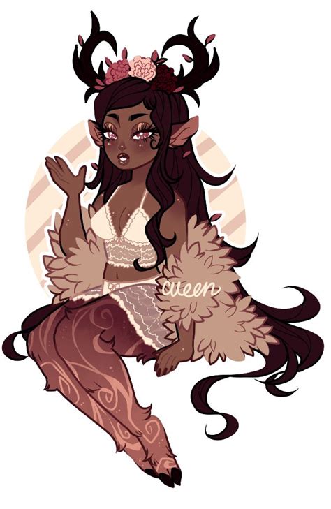 yummy satyr girl auctions closed by cueen on deviantart in 2023 character design