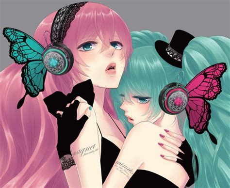 Hatsune Miku And Megurine Luka Vocaloid And 1 More Drawn By Yunomi