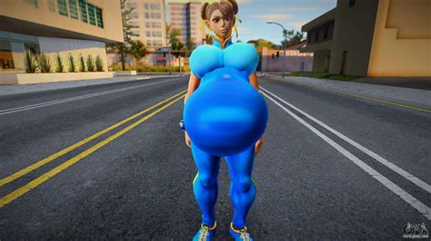 Chun Li Super Thicc With Big Belly For Gta San Andreas