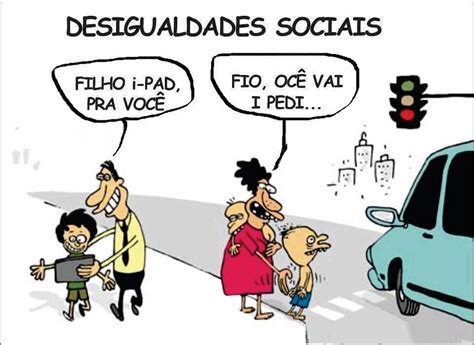 Tirinha Sobre Desigualdade Social