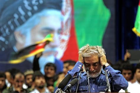 Afghan Candidate Claims Victory Worsening Political Crisis Wsj