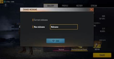 How to change name without diamonds. How to change your nickname in Free Fire