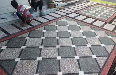 17 CONTOH KERAMIK UNTUK GARASI MOBIL & CARPORT YANG BAGUS DIRUMAH ANDA