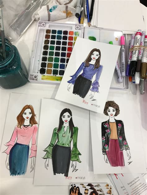 Live Sketch At Macys Fall Fashion Event — Fashion And Beauty