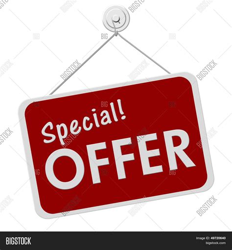 Special Offer Sign Image And Photo Free Trial Bigstock