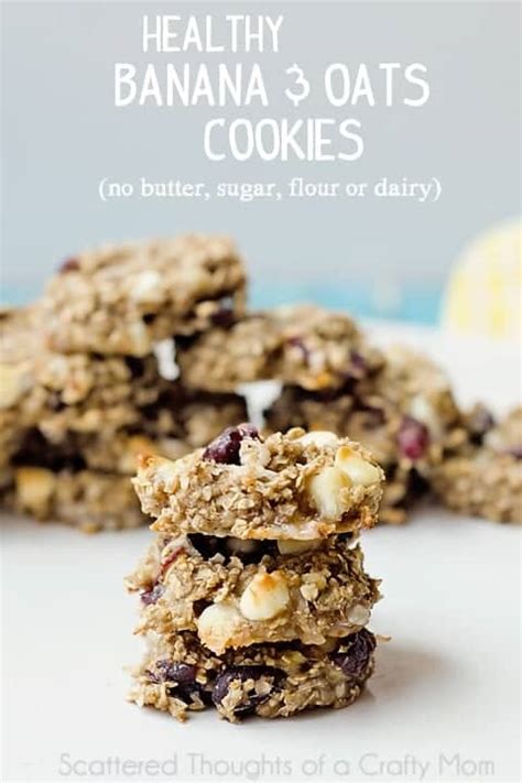 Top healthy no bake banana oatmeal cookies recipes and other great tasting recipes with a healthy slant from sparkrecipes.com. Healthy Banana and Oatmeal Cookies (no butter, sugar ...