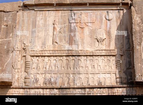 The Tomb Of Artaxerxes Iii Persepolis Iran Stock Photo Alamy