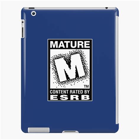 Esrb Mature Rating Logo Ipad Case And Skin For Sale By Rubencrm Redbubble