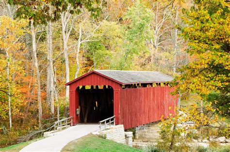Whats Better Than An Indiana Covered Bridge In The Fall Covered