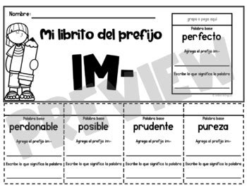Spanish Prefixes And Suffixes Flipbooks Prefijos Y Sufijos By Mm My