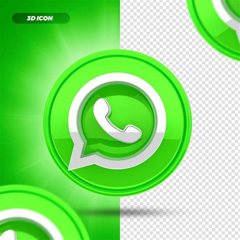 Premium Psd Social Media Whatsapp 3d Render Icon Isolated