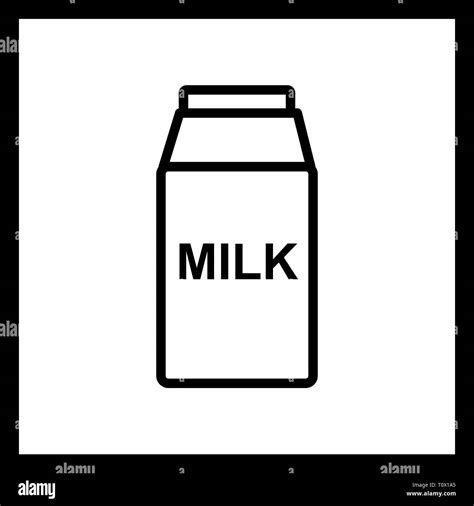Illustration Milk Icon Stock Photo Alamy
