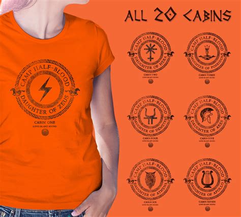 Camp Half Blood All 20 Cabins T Shirt Percy Jackson And The Etsy