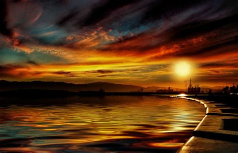 Orange Sunset By Yara Gb 500px Sunset Scenic Photos Scenery