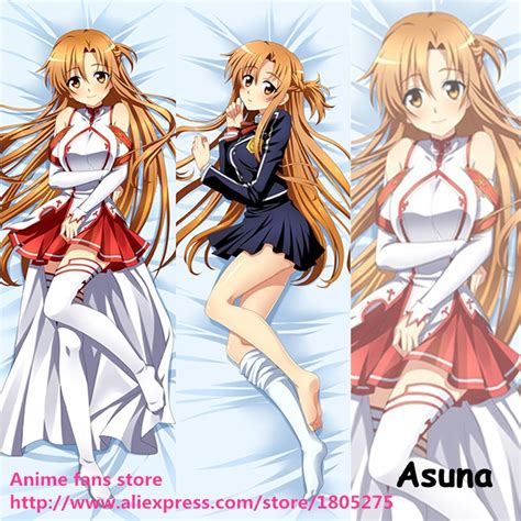 Hot Anime Pillowcase Sword Art Online Sao Asuna Cute Pillow Case Cover