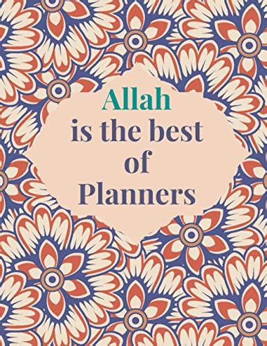 Allah Is The Best Of Planners 90 Days Planner With To Do List Quran