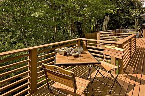 This makes installation of the . Horizontal Deck Railing Embraces Every Outdoor Living with ...