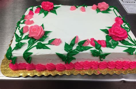 Beautiful Flowers Birthday Sheet Cakes Sheet Cake Designs Sparkle Cake