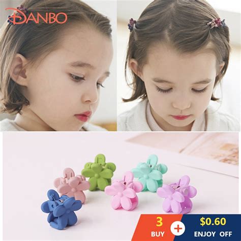 Kids Hairpin Candy Color Hairpin Childrens Mini Color Flower Hairpin