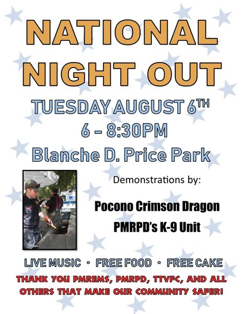 National Night Out 2019 Tobyhanna Township