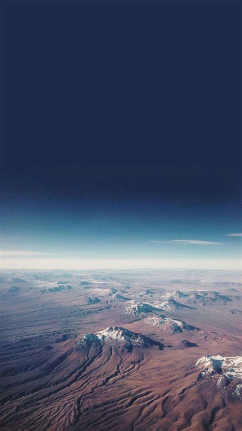 Mountains From Sky High Altitude Iphone Wallpaper Iphone Wallpapers