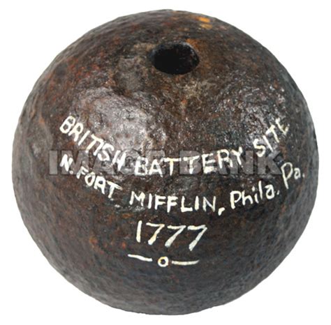 Rwk23d British 8 Inch Howitzer Shell Found Near Fort Mifflin 1777