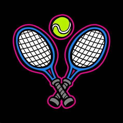 Tennis Racquet & Tennis Ball 550727 Vector Art at Vecteezy