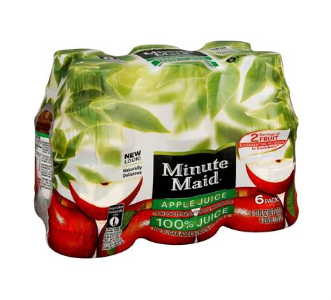 Buy Minute Maid Apple Juice With C Fruit Juice Drink 6 Pk Online At