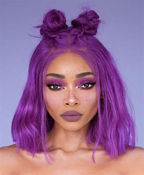 Hot Looks For Purple Hair