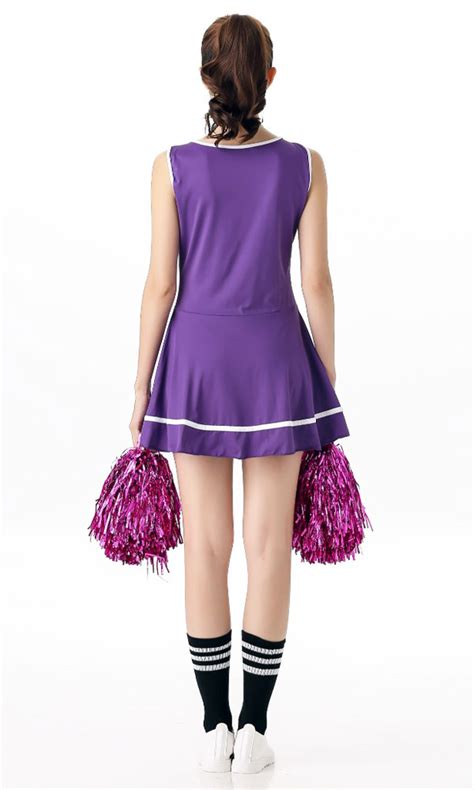 sexy cheerleader costume purple wholesale lingerie sexy lingerie china lingerie supplier
